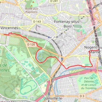 Itinéraire En route vers l'Eldorado - Vincennes, distance, dénivelé, altitude, carte, profil, trace GPS