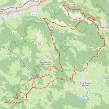 Itinéraire Ramb_40_Guizay, distance, dénivelé, altitude, carte, profil, trace GPS