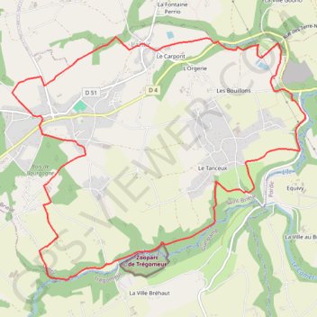 Itinéraire Vallée de l'Ic le long de la rivière, distance, dénivelé, altitude, carte, profil, trace GPS