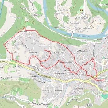 Itinéraire Autour des Vans, distance, dénivelé, altitude, carte, profil, trace GPS