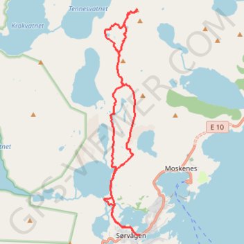 Itinéraire Munkan 001, distance, dénivelé, altitude, carte, profil, trace GPS