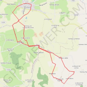 Itinéraire Grosville, distance, dénivelé, altitude, carte, profil, trace GPS