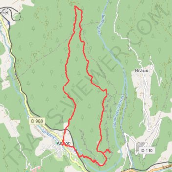 Itinéraire visorando-2025-06-06-les-gres-d-annot-gilles, distance, dénivelé, altitude, carte, profil, trace GPS