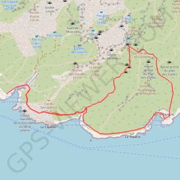 Itinéraire La galinette légère benb, distance, dénivelé, altitude, carte, profil, trace GPS