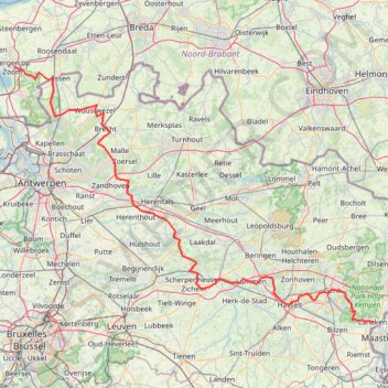Itinéraire GR5waypoints, distance, dénivelé, altitude, carte, profil, trace GPS