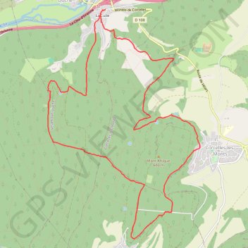 Itinéraire Chappelle Notre-Dame d'Étang - Montée de la Ouf - Mont Afrique - Combe de Vic (Mague), distance, dénivelé, altitude, carte, profil, trace GPS