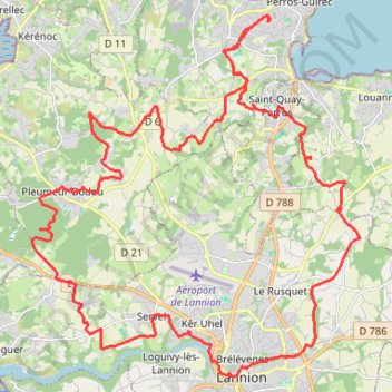 Itinéraire Circuit alcatel, distance, dénivelé, altitude, carte, profil, trace GPS