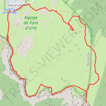 Itinéraire Bouvante Marche à pied, distance, dénivelé, altitude, carte, profil, trace GPS
