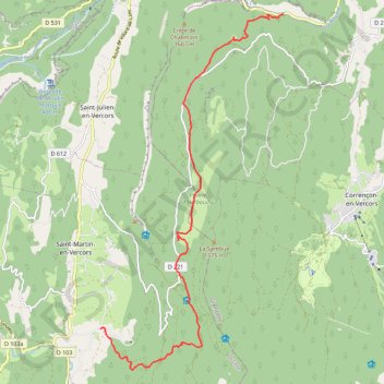 Itinéraire De Valchevrière à Tourtre, distance, dénivelé, altitude, carte, profil, trace GPS