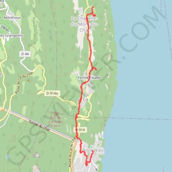 Itinéraire 2022-02-25 16:47:51, distance, dénivelé, altitude, carte, profil, trace GPS