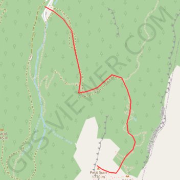 Itinéraire Petit som, distance, dénivelé, altitude, carte, profil, trace GPS