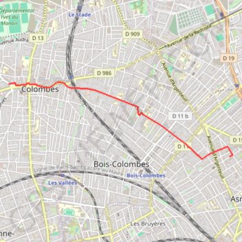 Itinéraire Run, distance, dénivelé, altitude, carte, profil, trace GPS