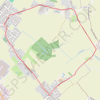 Itinéraire Rando douce les tronchants Lorgies, distance, dénivelé, altitude, carte, profil, trace GPS