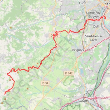 Itinéraire STEXP, distance, dénivelé, altitude, carte, profil, trace GPS