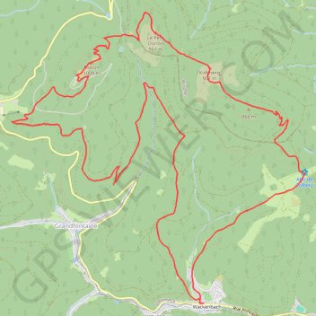 Itinéraire 2019-11-24 RP, distance, dénivelé, altitude, carte, profil, trace GPS