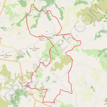 Itinéraire Abbaye du Relecq, distance, dénivelé, altitude, carte, profil, trace GPS
