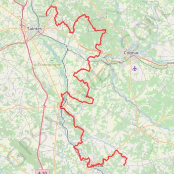 Itinéraire GR360 Randonnée de Meux à Fontcouverte (Charente-Maritime), distance, dénivelé, altitude, carte, profil, trace GPS