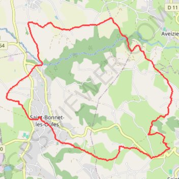 Itinéraire saint bonnet les oules 19/03/23, distance, dénivelé, altitude, carte, profil, trace GPS
