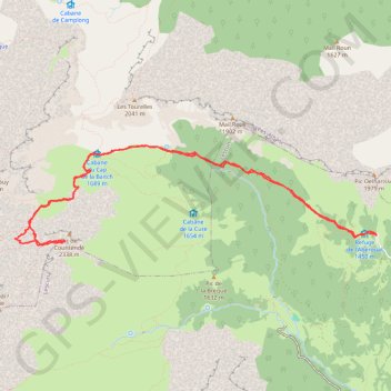 Itinéraire Pic de Countende, distance, dénivelé, altitude, carte, profil, trace GPS