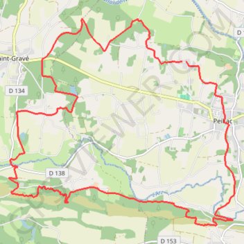 Itinéraire Balade autour de Peillac, distance, dénivelé, altitude, carte, profil, trace GPS