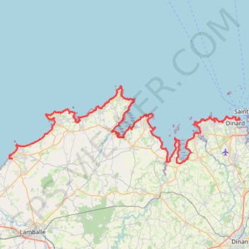 Itinéraire GR34 De Dinard (Ille-et-Vilaine) à Pléneuf-Val-André (Côtes-d'Armor), distance, dénivelé, altitude, carte, profil, trace GPS