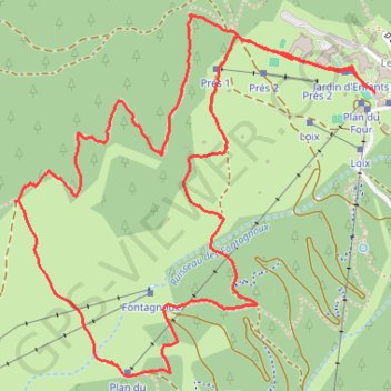 Itinéraire Le Mélézin de la Feysse, distance, dénivelé, altitude, carte, profil, trace GPS
