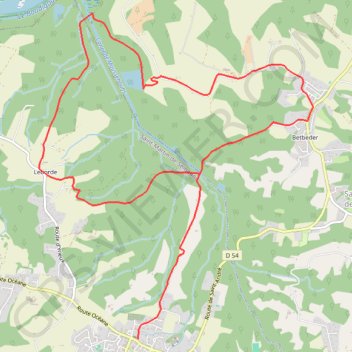 Itinéraire Saint-André et Saint-Martin-de-Seignanx, distance, dénivelé, altitude, carte, profil, trace GPS