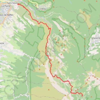 Itinéraire Balade à La Réunion, distance, dénivelé, altitude, carte, profil, trace GPS