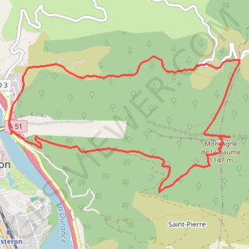 Itinéraire Rocher de la Baume par le trou de l'Argent, distance, dénivelé, altitude, carte, profil, trace GPS