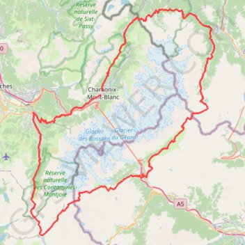 Itinéraire UTMB MB, distance, dénivelé, altitude, carte, profil, trace GPS