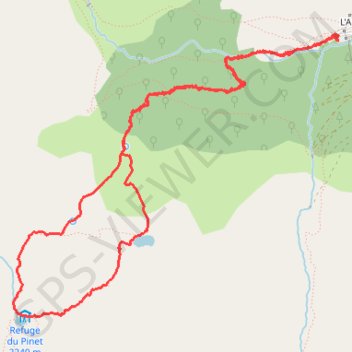 Itinéraire Refuge du Pinet, distance, dénivelé, altitude, carte, profil, trace GPS