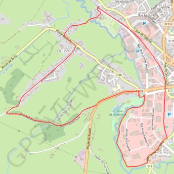 Itinéraire Le Marie-Cloche - Neufchâtel-en-Bray, distance, dénivelé, altitude, carte, profil, trace GPS