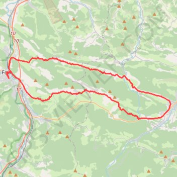 Itinéraire De Foix à Lavelanet par Roquefixade, distance, dénivelé, altitude, carte, profil, trace GPS