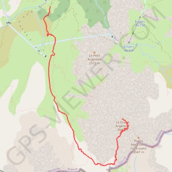 Itinéraire L'argentier, distance, dénivelé, altitude, carte, profil, trace GPS