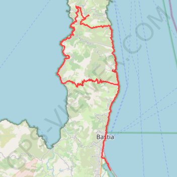 Itinéraire Jour1, distance, dénivelé, altitude, carte, profil, trace GPS