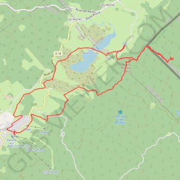 Itinéraire Raquettes Bellefontaine Roche Bernard, distance, dénivelé, altitude, carte, profil, trace GPS