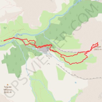 Itinéraire L'Alpet, distance, dénivelé, altitude, carte, profil, trace GPS