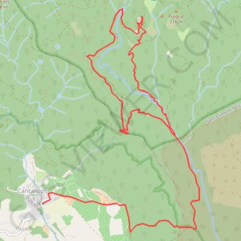 Itinéraire Riera d'Anyet - Castell de Requesens - Dolmens del Coll de M..., distance, dénivelé, altitude, carte, profil, trace GPS