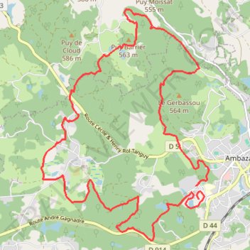 Itinéraire Parcours_20km_OK, distance, dénivelé, altitude, carte, profil, trace GPS