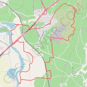 Itinéraire Les Fosses de Fournès, distance, dénivelé, altitude, carte, profil, trace GPS