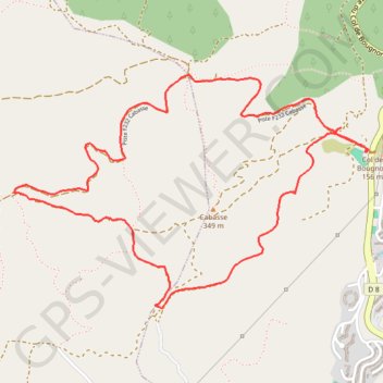Itinéraire Col du Bougnon - L'Eouve, distance, dénivelé, altitude, carte, profil, trace GPS