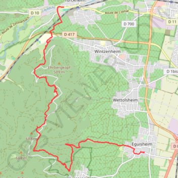Itinéraire Day 16-MAI-16 10:19:34 AM, distance, dénivelé, altitude, carte, profil, trace GPS