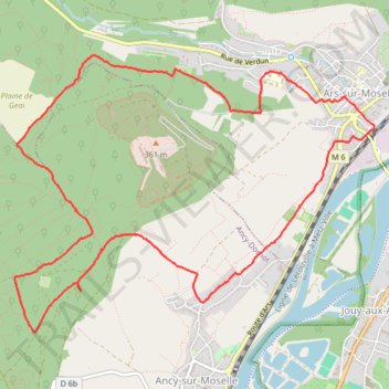 Itinéraire Ars-gare - Pierre-qui-tourne - Roller-coaster - Plaine-de-Geai, distance, dénivelé, altitude, carte, profil, trace GPS