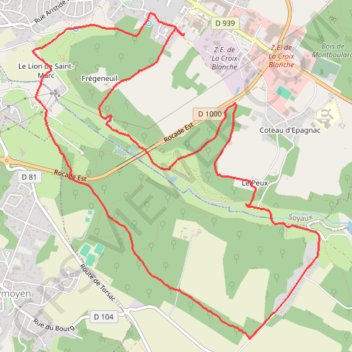 Itinéraire track, distance, dénivelé, altitude, carte, profil, trace GPS