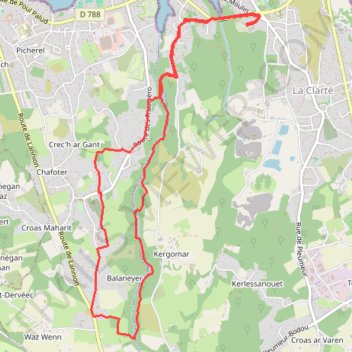 Itinéraire Camping_forêt_8_km, distance, dénivelé, altitude, carte, profil, trace GPS