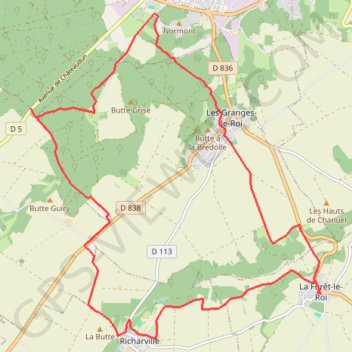 Itinéraire La Forêt le Roi, distance, dénivelé, altitude, carte, profil, trace GPS