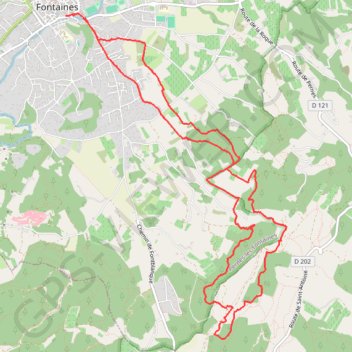 Itinéraire Pernes sortie landra, distance, dénivelé, altitude, carte, profil, trace GPS