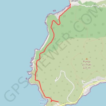 Itinéraire Ajaccio - chemin de la corniche, distance, dénivelé, altitude, carte, profil, trace GPS