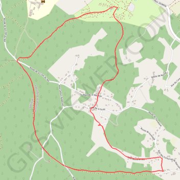 Itinéraire Boucle de la Croix du Rat, distance, dénivelé, altitude, carte, profil, trace GPS