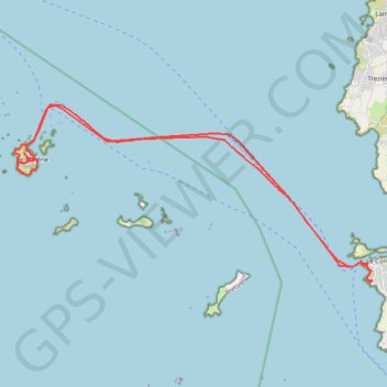 Itinéraire Île-de-Molène (Finistère 29), distance, dénivelé, altitude, carte, profil, trace GPS